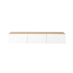 Decortieliving - Francy Modern Tv Unit - Wall Mounted - 3 Compartments - 180 cm