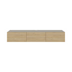 Decortieliving - Francy Modern Tv Unit - Wall Mounted - 3 Compartments - 180 cm