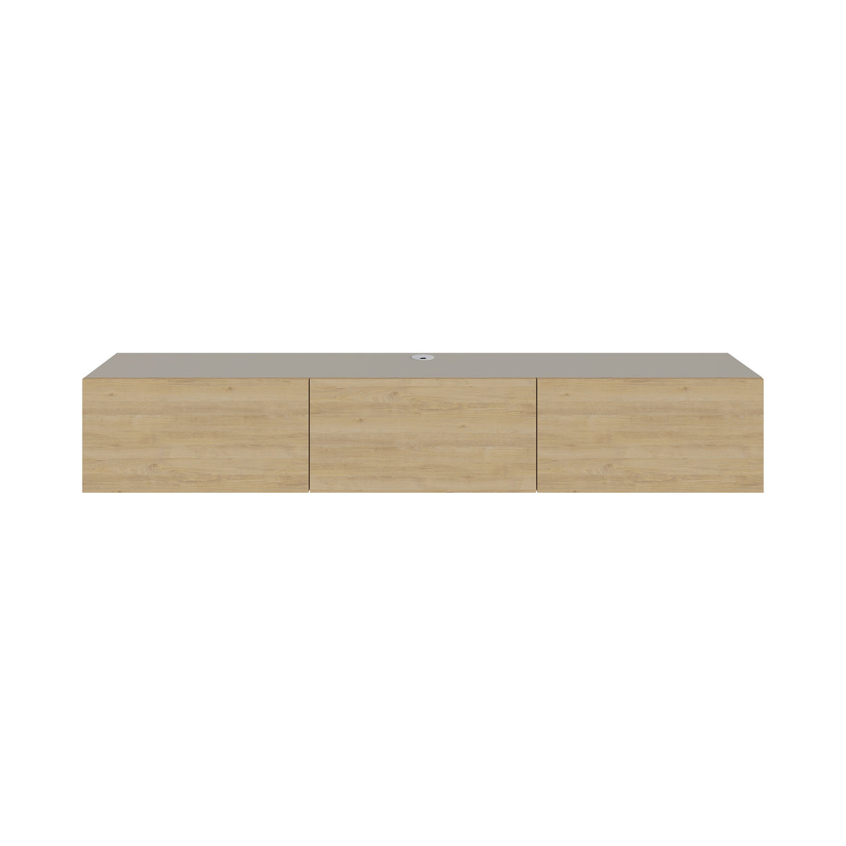 Decortieliving - Francy Modern Tv Unit - Wall Mounted - 3 Compartments - 180 cm
