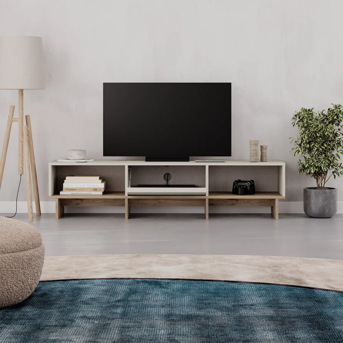 Decortieliving - Yuki Modern TV Unit with Storage 170cm