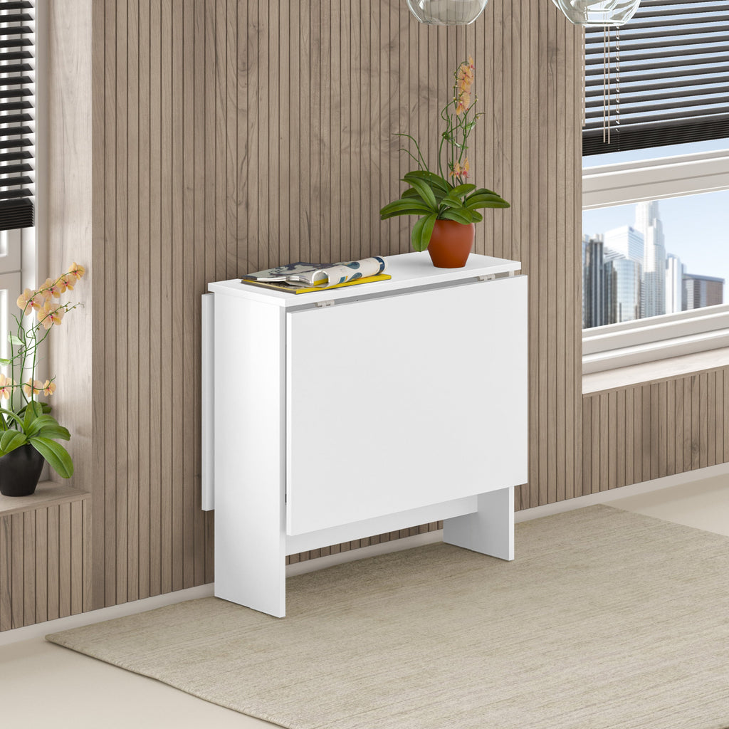 Decortieliving - Artemio Dining Table – Foldable – White Finish