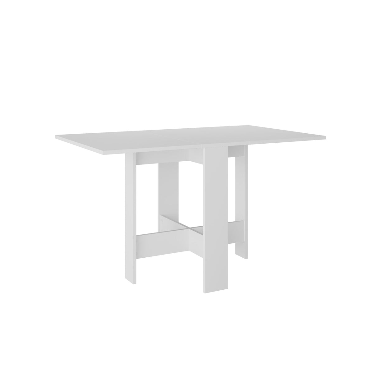 Decortieliving - Artemio Dining Table – Foldable – White Finish