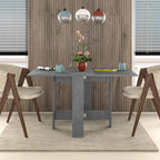 Decortieliving - Artemio Dining Table – Foldable – Retro Grey Finish