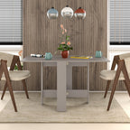 Decortieliving - Artemio Dining Table – Foldable – Light Mocha Finish