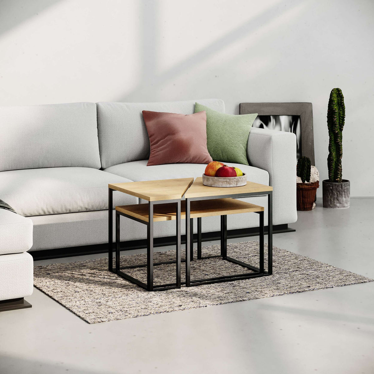 Decortieliving - Ohlady Modern Coffee Table Multipurpose H 41.8cm