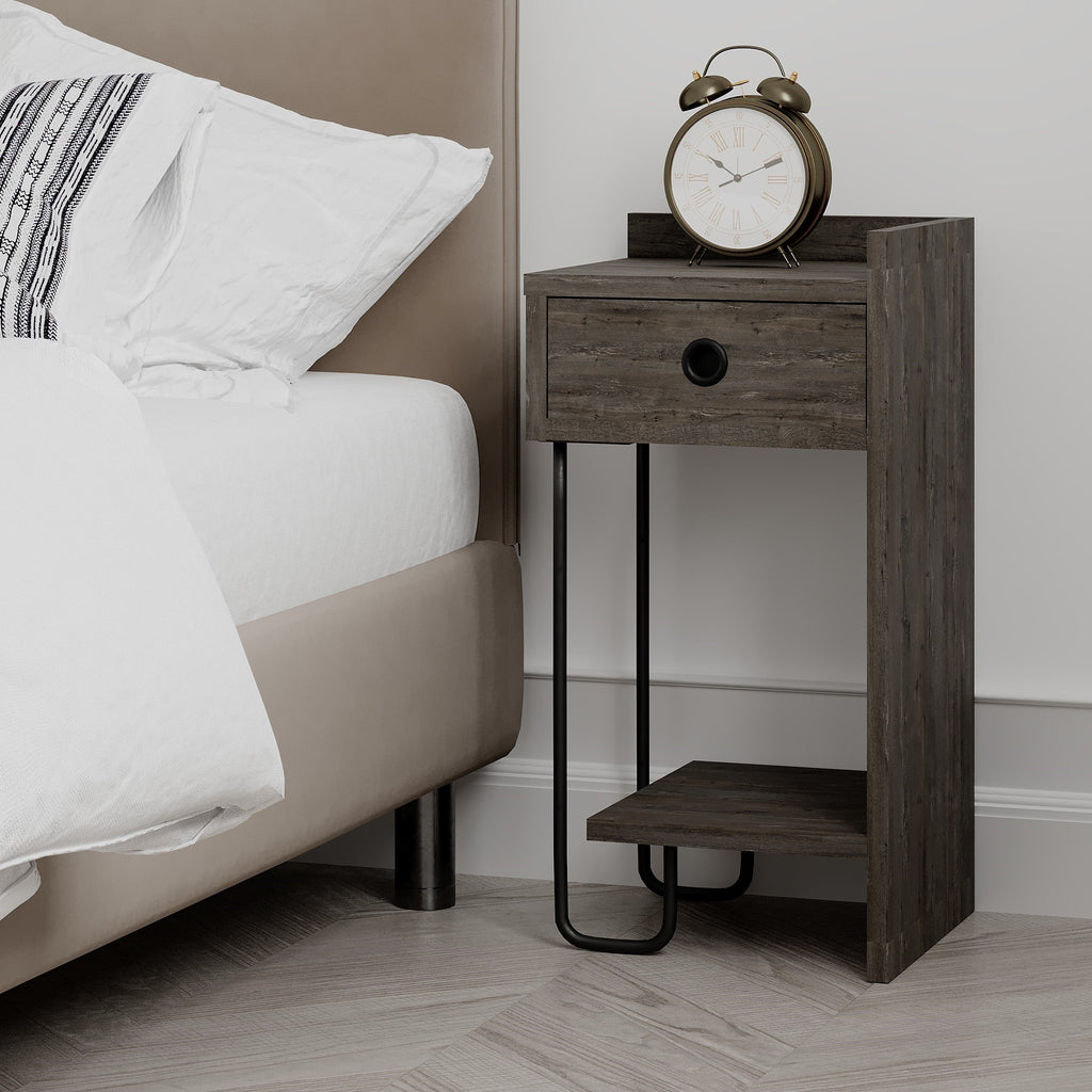 Decortieliving - Sirius Modern Bedside Table Right Module Bedroom Furniture W 32cm