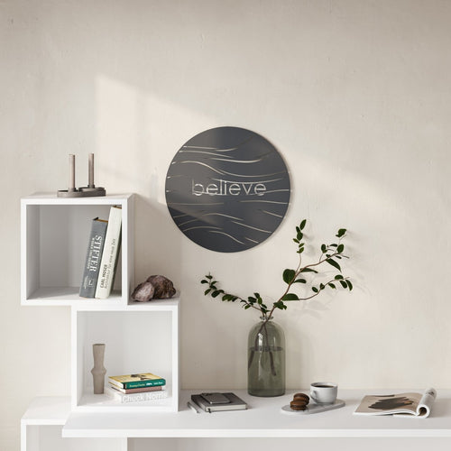 Decortieliving - Believe Modern Metal Wall Art Home Decorative Ornament