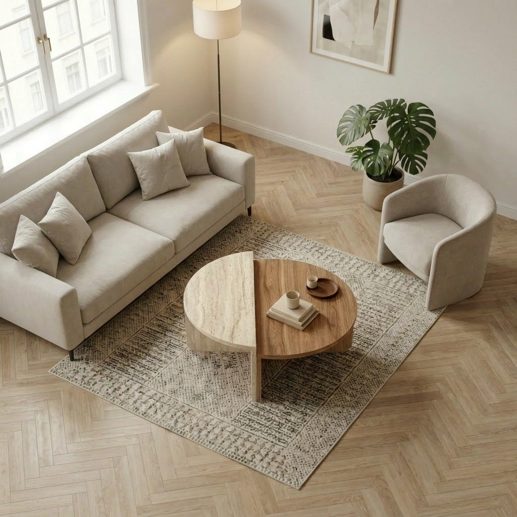 Decortieliving - Aloeva Modern Round Coffee Table