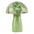 Decortieliving - Green Glass Mushroom Lamp 30cm | Retro Italian Style with Copper Flecks
