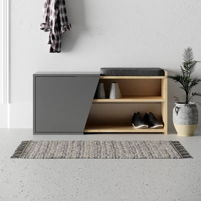 Decortieliving - Fiona Shoe Storage With Bench Width 104 cm