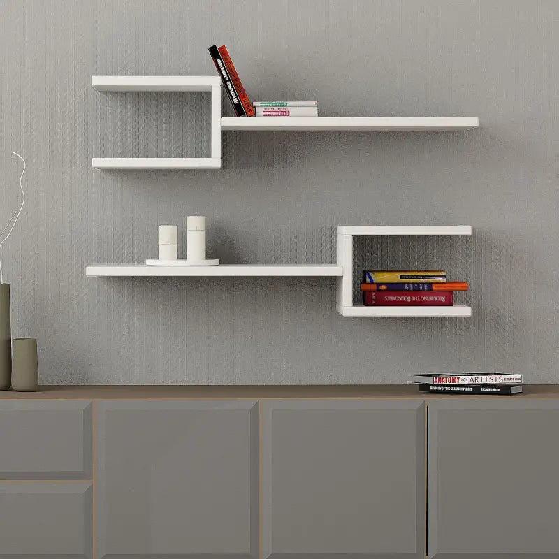 Decortieliving - Fork Modern Floating Shelf Set 18.2cm Short