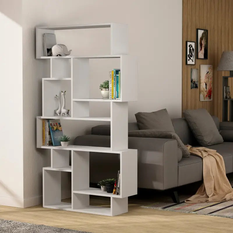Decortieliving - Karmato Modern Bookcase Display Unit Tall 168.5cm