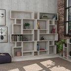 Decortieliving - Karmato Modern Bookcase Display Unit Tall 168.5cm