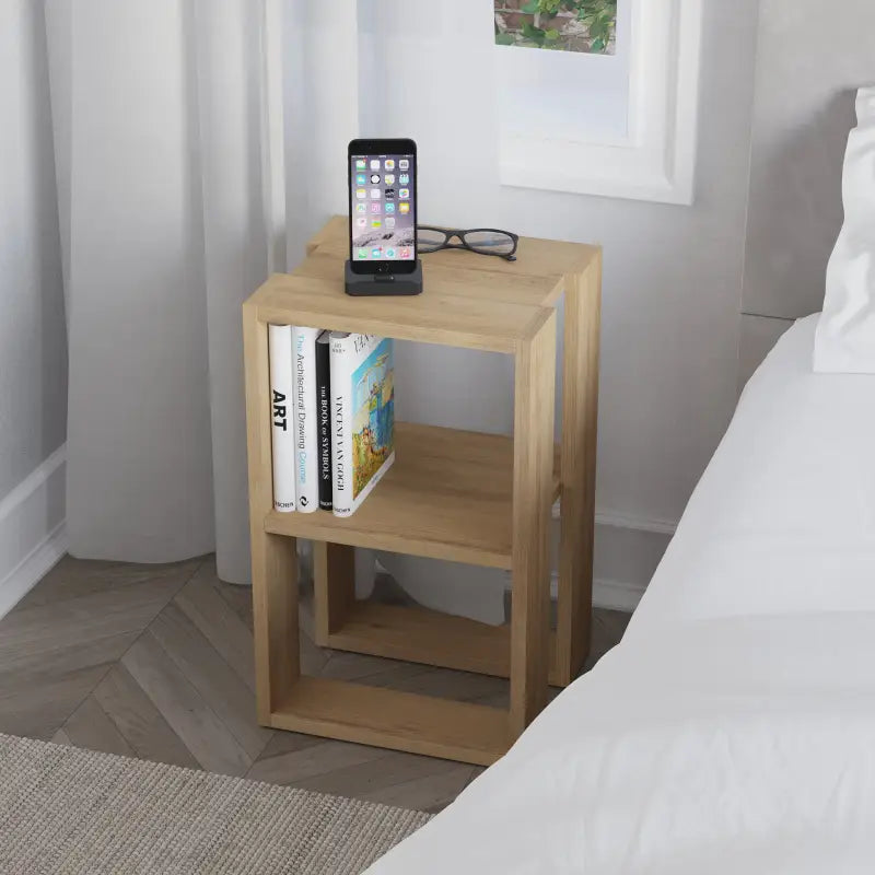 Decortieliving - Lonie Modern Bedside Table Bedroom Furniture Width 34cm