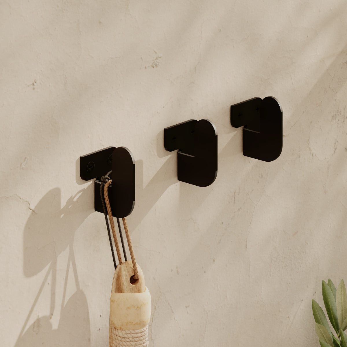 Decortieliving - Luxa Modern Hook Multipurpose Versatile Metal Hanger Set Triple