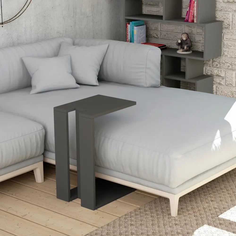 Decortieliving - Muju Modern C Shape Table Multipurpose H 57cm