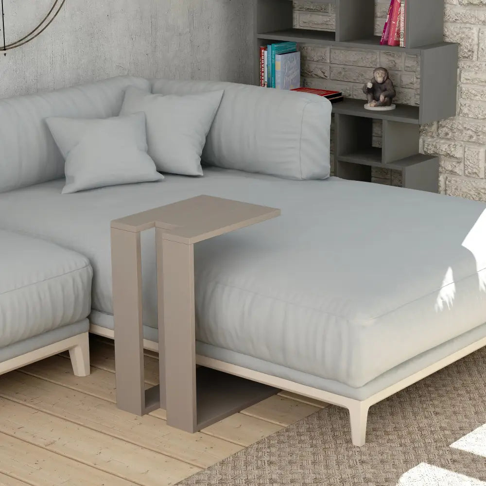 Decortieliving - Muju Modern C Shape Table Multipurpose H 57cm